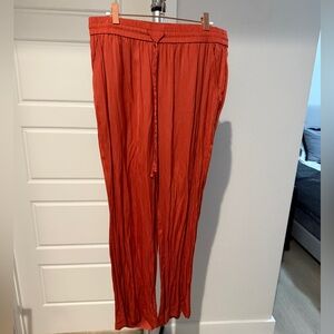 LOFT Rust Orange Wide-Leg Pants